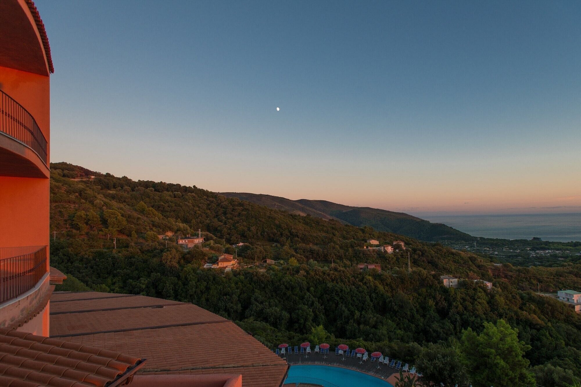 Udsigt fra overnatningsstedet