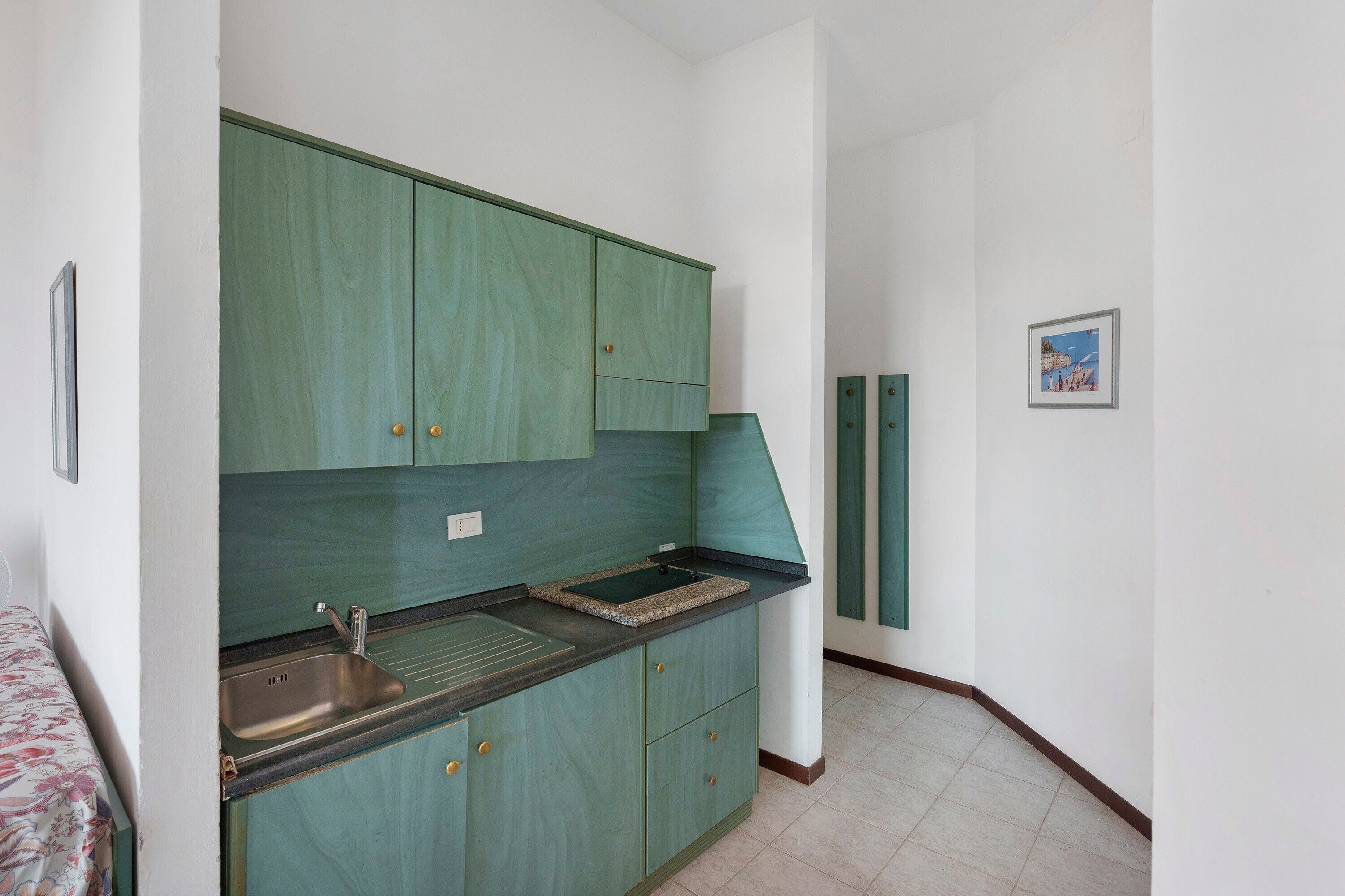 Fridge, stovetop, cookware/dishes/utensils