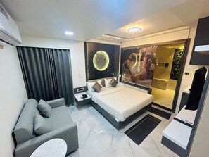 Deluxe Double Room, City View | Desk, laptop workspace, iron/ironing board, free WiFi - Hotel The Season (Ahmedabad)