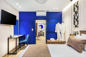 1 slaapkamer, een bureau, gratis wifi, beddengoed
