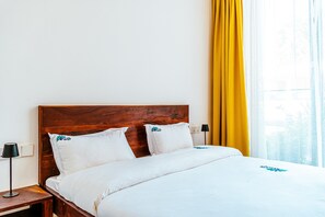 Appartement, 1 slaapkamer | Een strijkplank/strijkijzer, gratis wifi