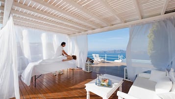 Salas de tratamientos para parejas, sauna, baño turco