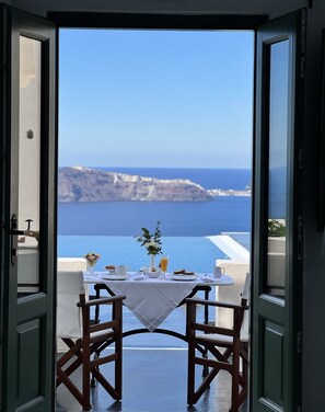 Superior Apartment with Caldera View | Blick vom Balkon