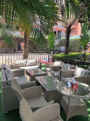 Espace banquet en plein air