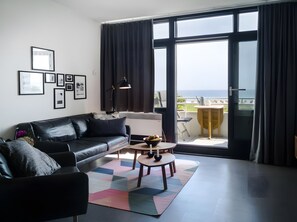 Living area - Breathtaking Sea View – Strandhafer Fehmarn Holiday Apartment (Fehmarn)