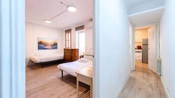 2 slaapkamers, een strijkplank/strijkijzer, gratis wifi