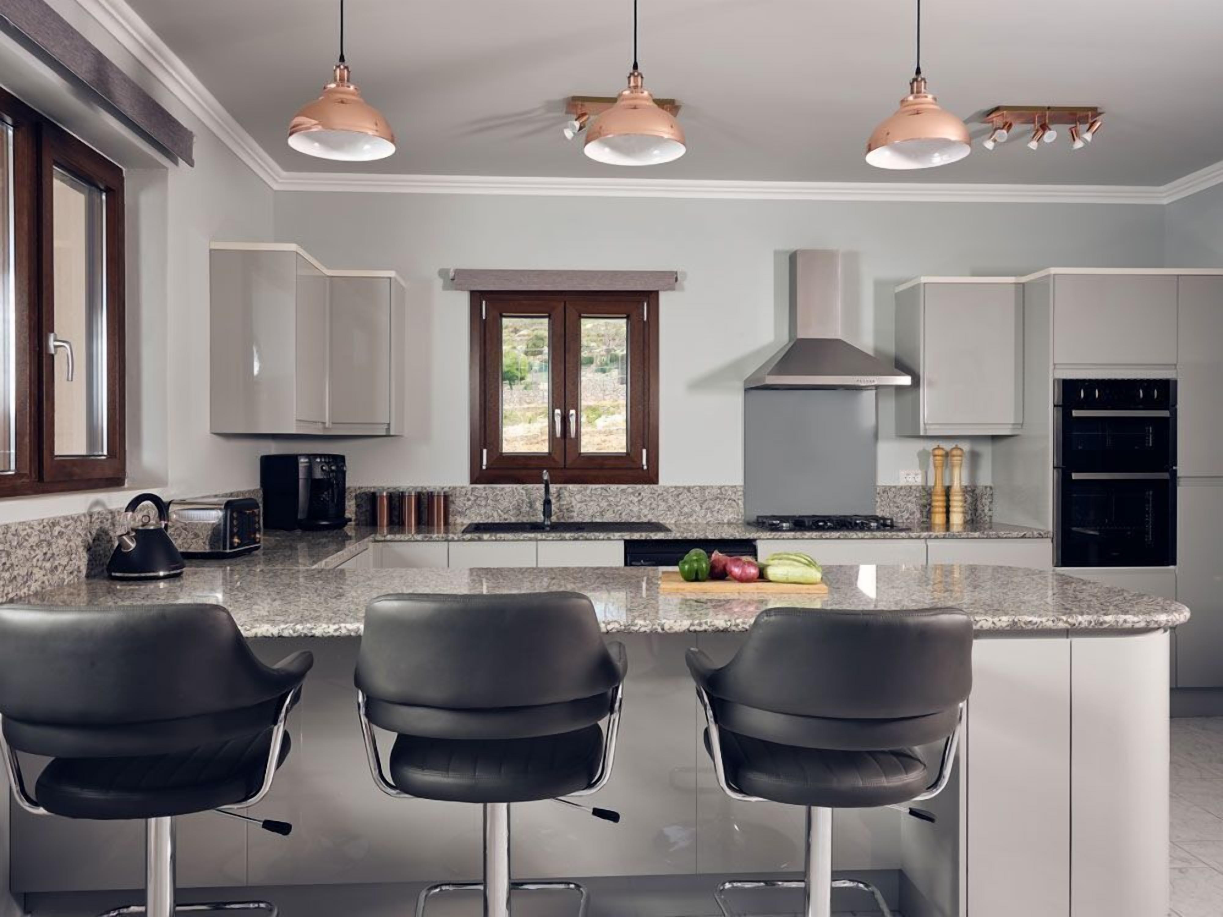 Luxury Villa, Sea View | Private kitchen | Full-size fridge, microwave, oven, stovetop