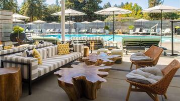 A heated pool