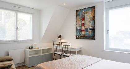 Guest Room 'Île aux Moines' with Sea View and Wi-Fi at Au Point de Vue