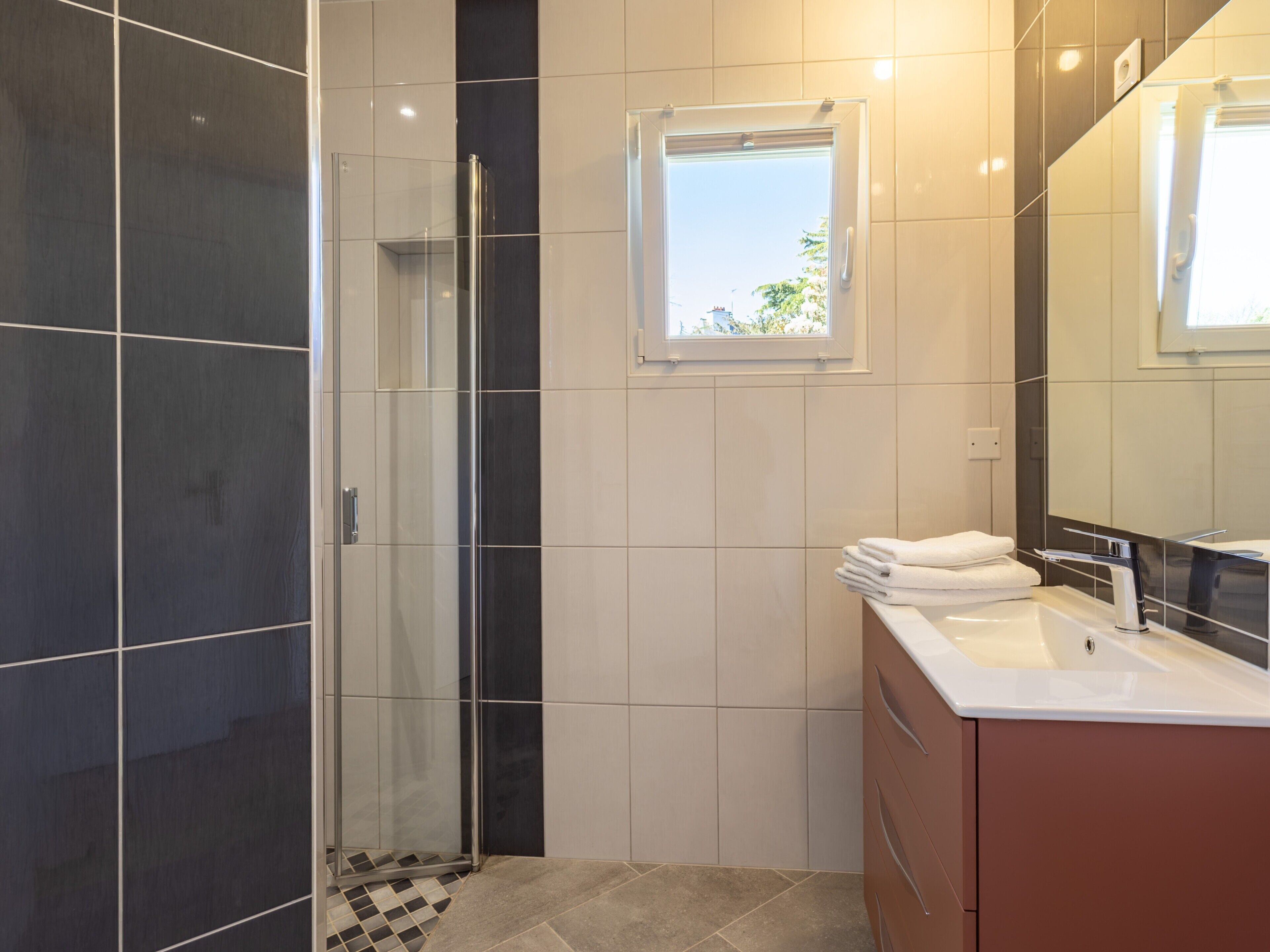 Shower, hair dryer