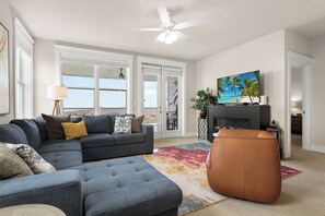 Smart TV, fireplace - Close to Lazy River Pool! Bay & Gulf Views! (Galveston)