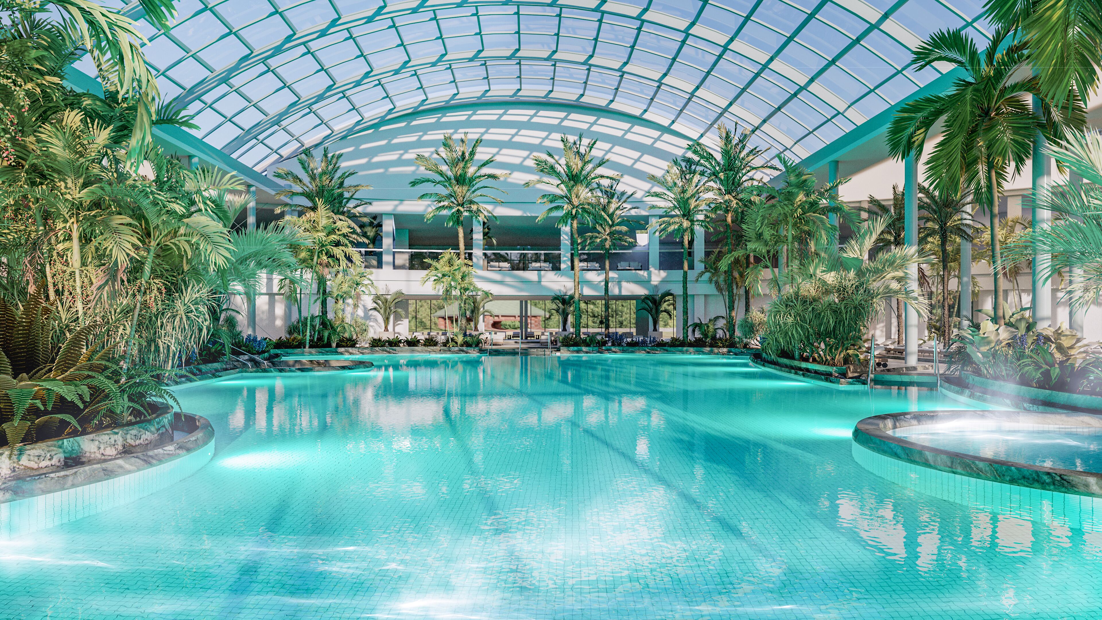 Couples treatment rooms, sauna, hot tub, steam room, hot springs