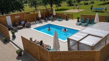 Indoor pool, outdoor pool