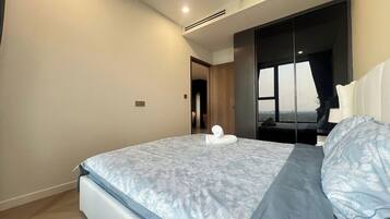 Ropa de cama de alta calidad, colchones Select Comfort y minibar