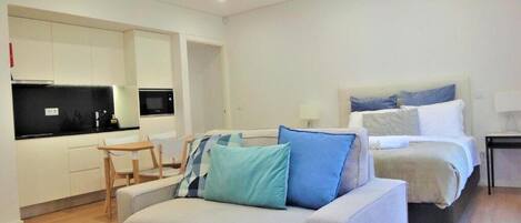 Estudio Deluxe | Edredón, wifi gratis y ropa de cama