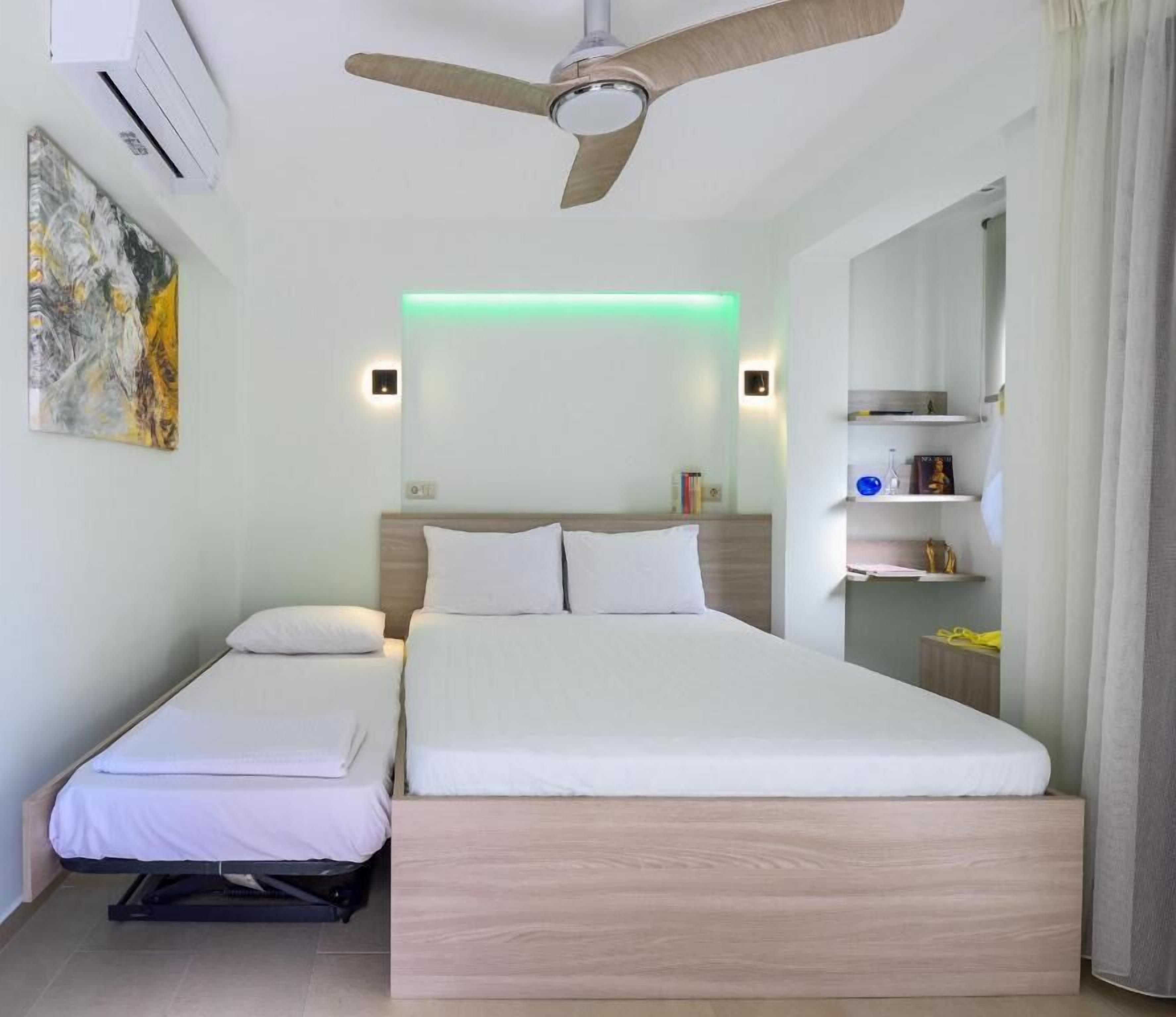 디럭스 스튜디오, 발코니, 정원 전망 | 무료 WiFi