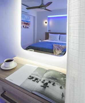 Deluxe Studio, Balcony, Garden View | Minibar, in-room safe, blackout drapes, soundproofing - Marthina Luxury Living (Nea Propontida)