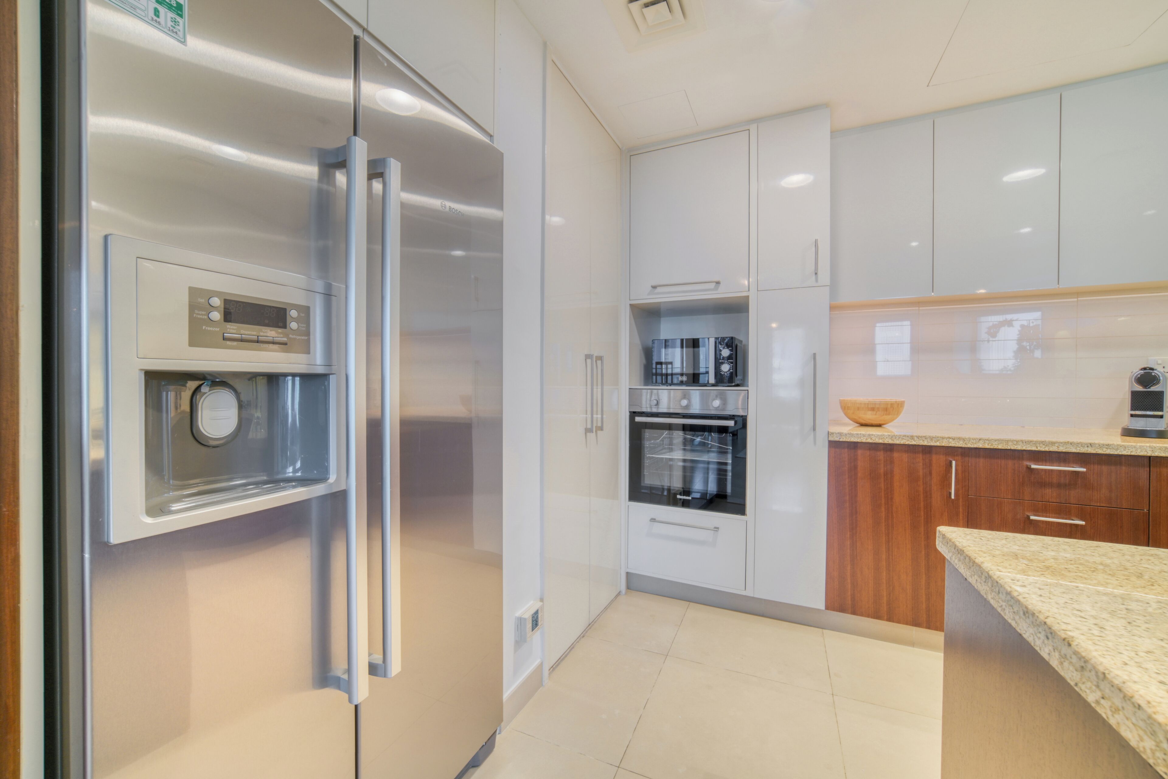 Executive appartement, 2 slaapkamers, balkon, uitzicht op de stad | Privékeuken