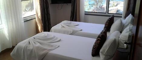 Twin Room, Partial Sea View | In-room safe, free WiFi, wheelchair access