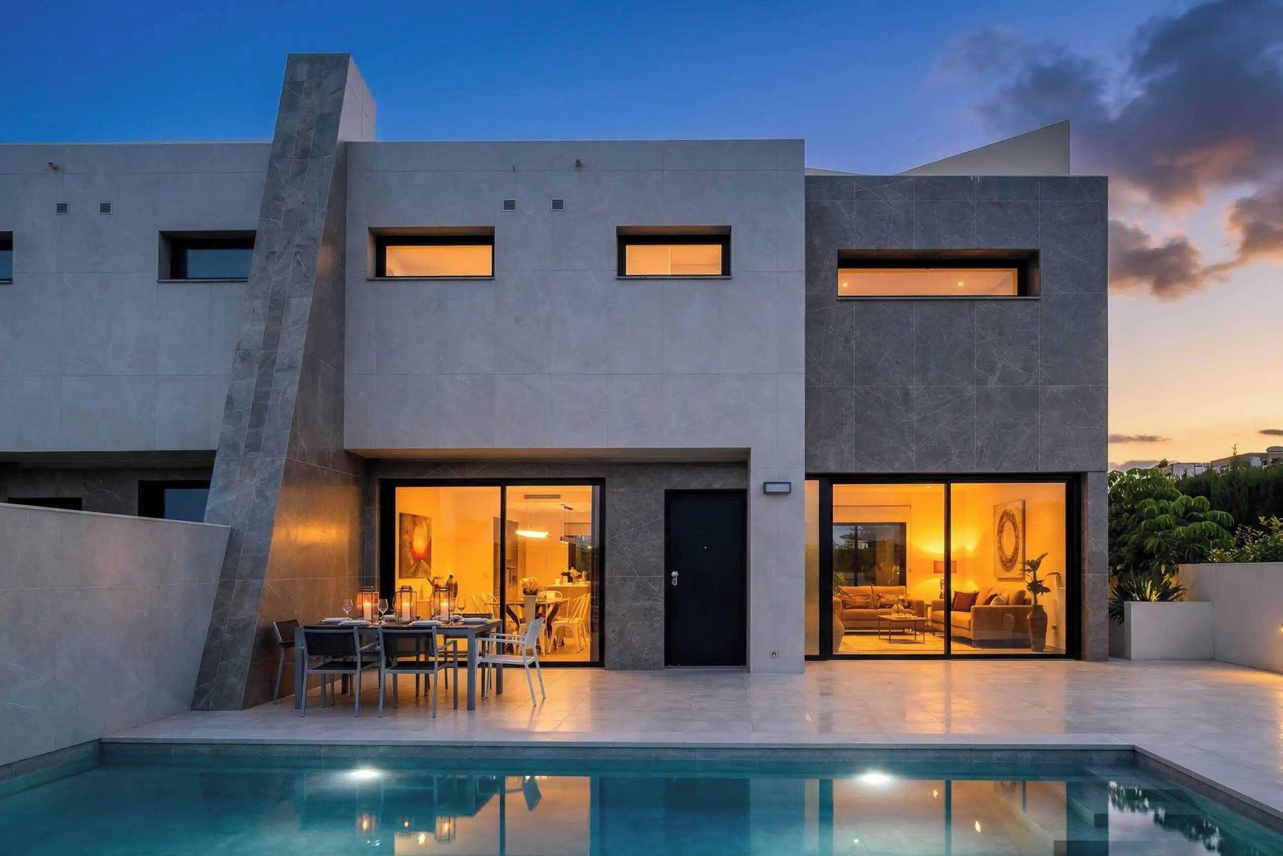 Una piscina riscaldata