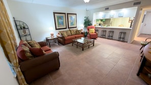 Apartment, 2 Bedrooms | Living area - Renovated 1st Floor Beach 250ft Pool 2 Bedroom Apts (South Padre Island)