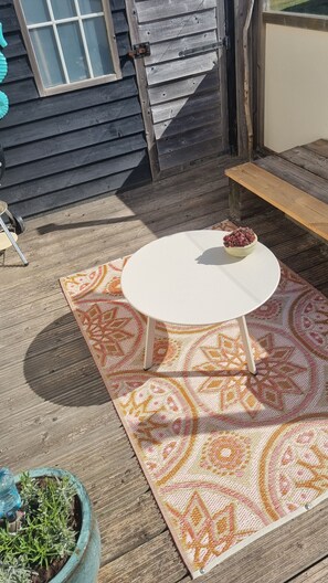 Terrace/patio - 2 minutes from the beach! Mobile home Duingras Ameland (Nes)