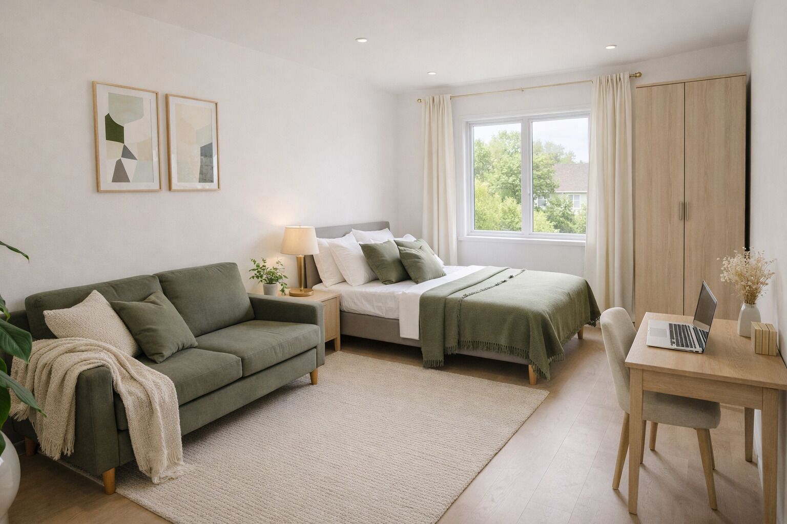 2 soverom, strykejern/-brett, internettilgang og sengetøy