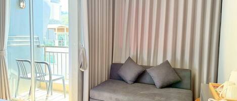 Habitación Deluxe doble | Terraza o patio