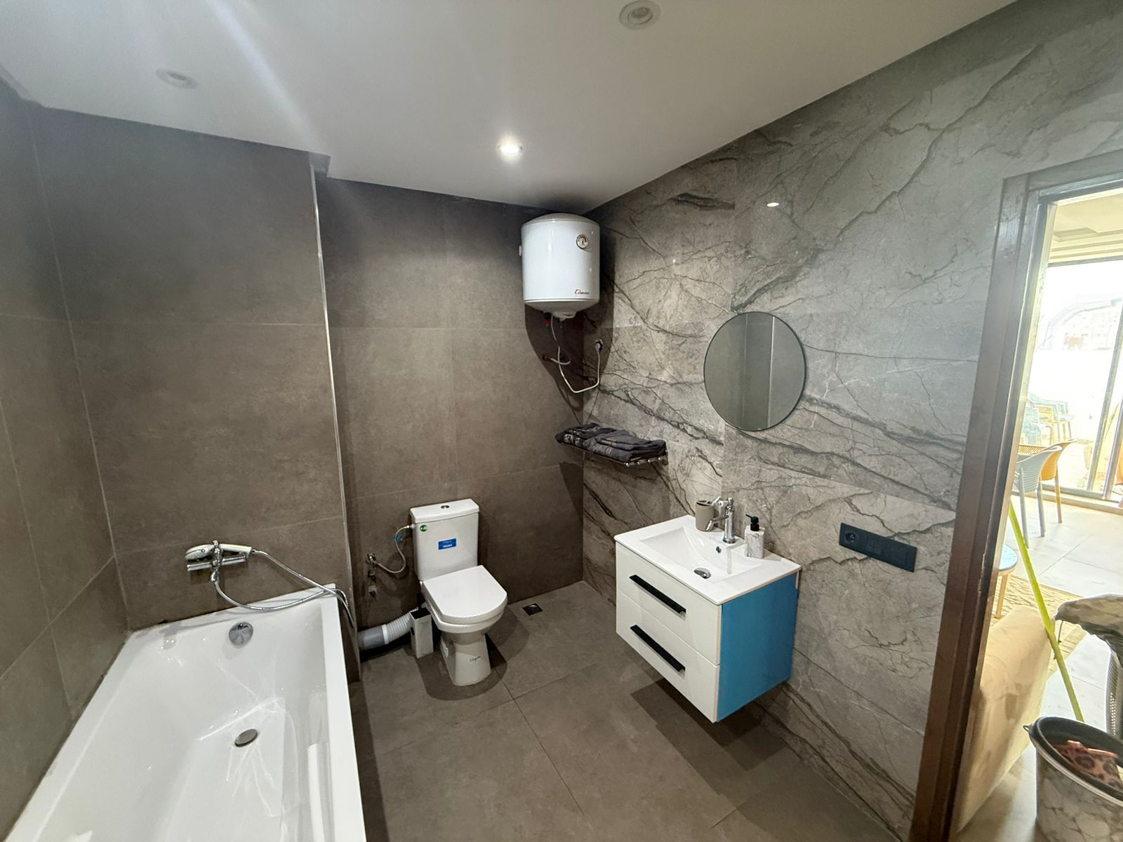 Towels, soap, toilet paper