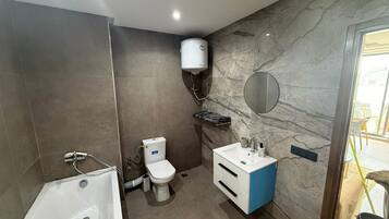 Towels, soap, toilet paper