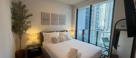 1 makuuhuone, silitysrauta/-lauta, Wi-Fi, vuodevaatteet