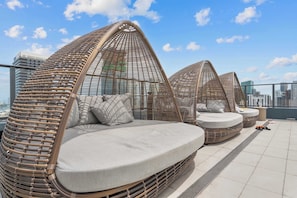Terrace/patio - Luxury 1BR | Rooftop Pool | Walk to FIFA Fan Fest (Miami)