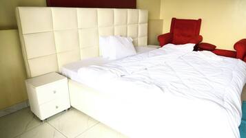 In-room safe, desk, laptop workspace, soundproofing
