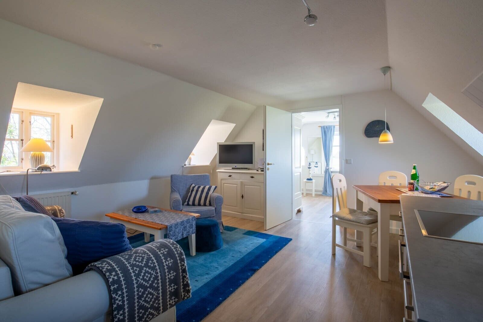 TV, DVD player, stereo