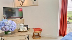 TV, ping pong - Gîte - Le Buis de Bréhaut: terrace, garden and Wi-Fi (Taupont)