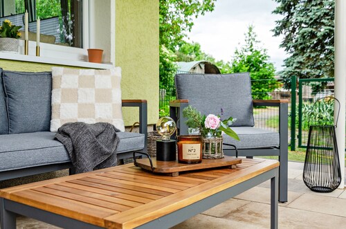 Ferienhaus „Kleine Auszeit" mit privater Terrasse, eigenem Garten und WLAN