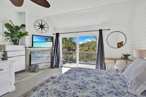 Iron/ironing board, free WiFi, bed sheets - 4 bedroom - 4.5 bath condo.  With Ocean views. (Saint Simons Island)