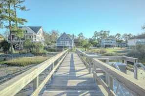 Property grounds - Intracoastal Escape: Coastal Cottage with Private Dock (Oak Island)