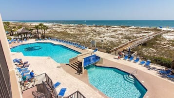 Indoor pool, outdoor pool