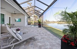 Terrace/patio - Lakefront Exquisite Home in Placida Sands,
A Fishing and Wildlife Phenomenon (Placida)