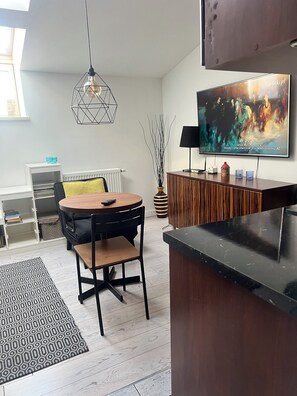Interior - Cozy 1-bedroom studio in charming Kraków with AC in the hearth on Krakow. (Kraków)