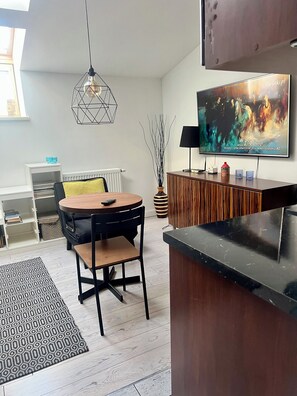 Interior - Cozy 1-bedroom studio in charming Kraków with AC in the hearth on Krakow. (Kraków)