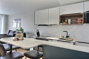 Private kitchen - 1 bedroom with A/C in a new building close to the Eiffel Tower (Paris)