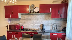 Kaffetrakter/tekoker, kjøleskap, mikrobølgeovn og ovn