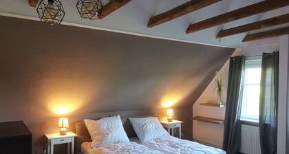 Idyllically situated apartment Logafeld in the Leeraner Meeden, pet friendly!