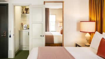 Italienske Frette-laken, sengetøy av topp kvalitet og minibar