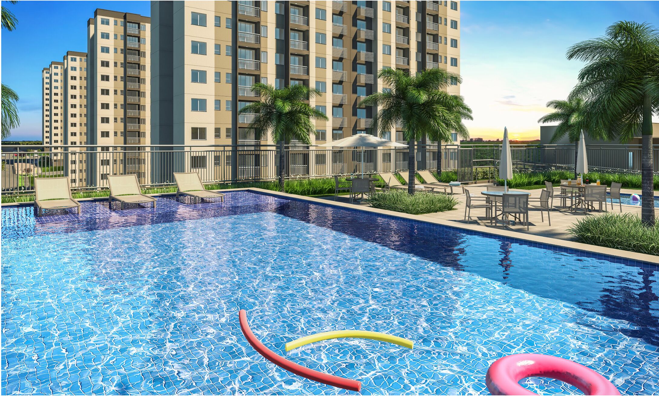 Apartamento | Piscina | 2 piscinas externas