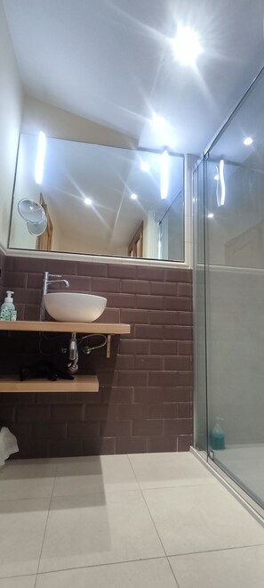 Standard Apartment | Bathroom | Soap, shampoo, toilet paper - MIRADOR DEL TORREÓN (Alcañiz)