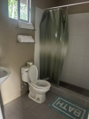 Towels, soap, toilet paper