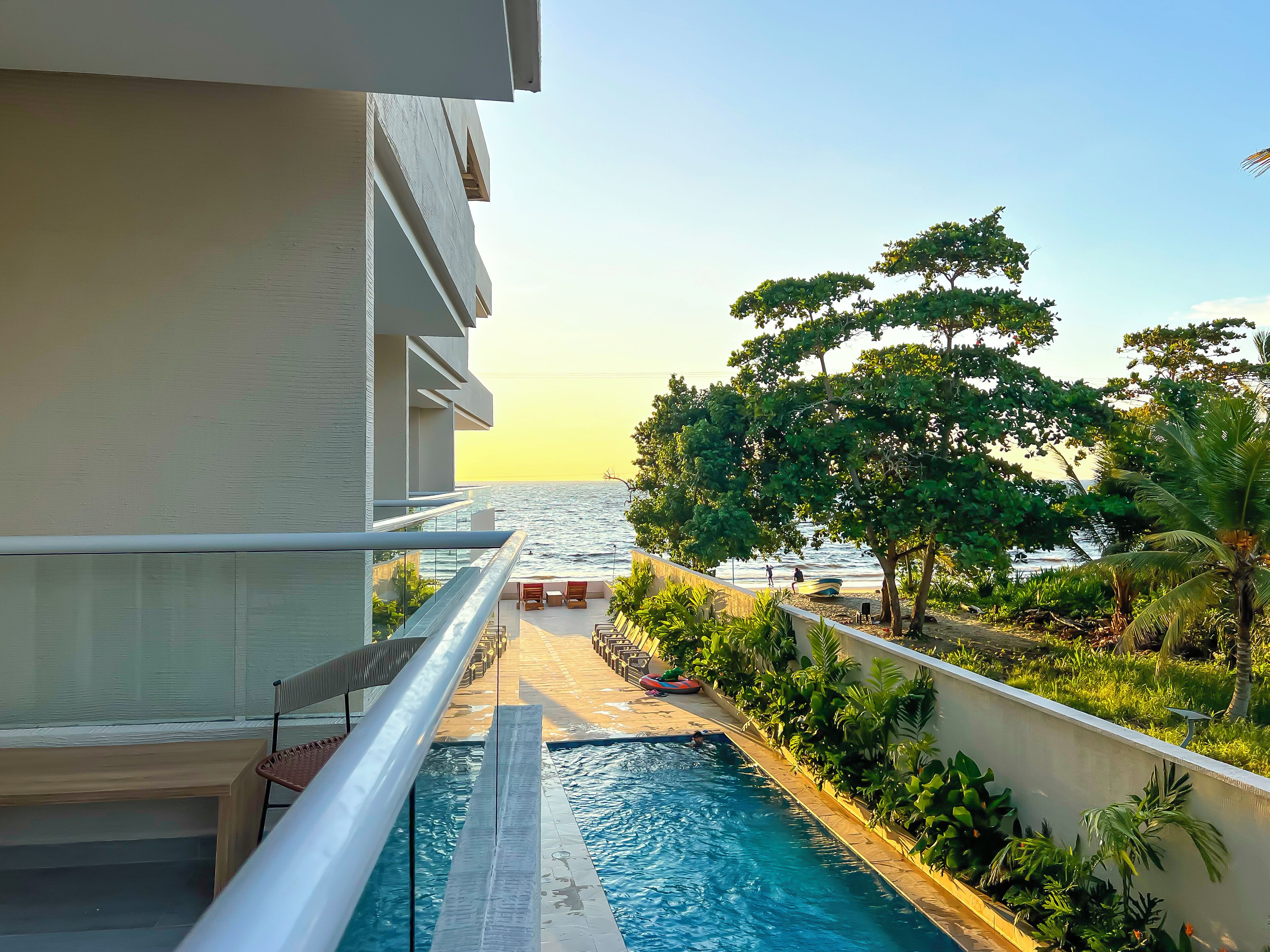 Superior Quadruple Room, Partial Sea View | View from room